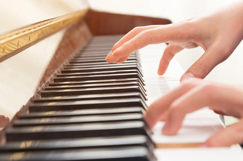 Hands Playing Piano Hands Playing Piano