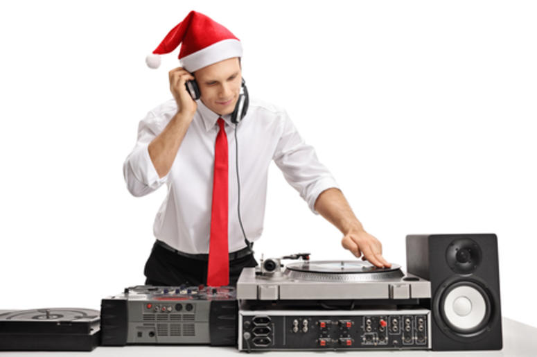 Guy Playing Christmas Music
