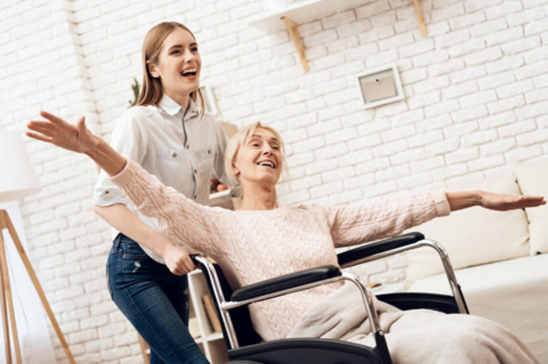 Grandma in a Wheelchair