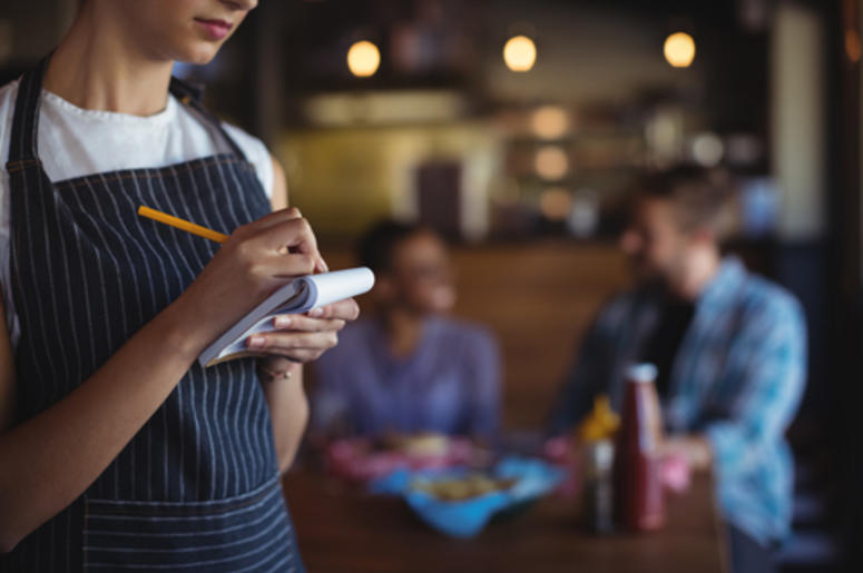Waitress Taking An Order