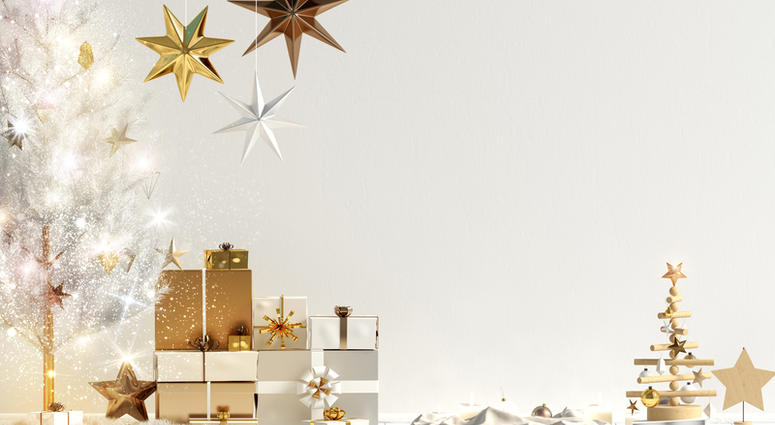 Modern Christmas interior, Scandinavian style. Room, colors. Modern Christmas interior, Scandinavian style. Room, colors.