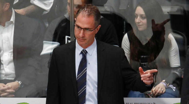Los Angeles Kings coach John Stevens Los Angeles Kings coach John Stevens