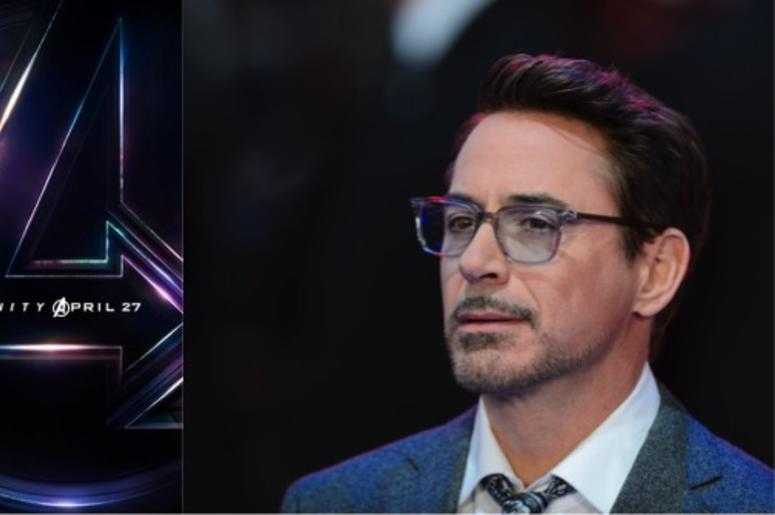 Marvel's movie poster for "Avengers: Infinity War" and actor Robert Downey Jr. Marvel's movie poster for "Avengers: Infinity War" and actor Robert Downey Jr.