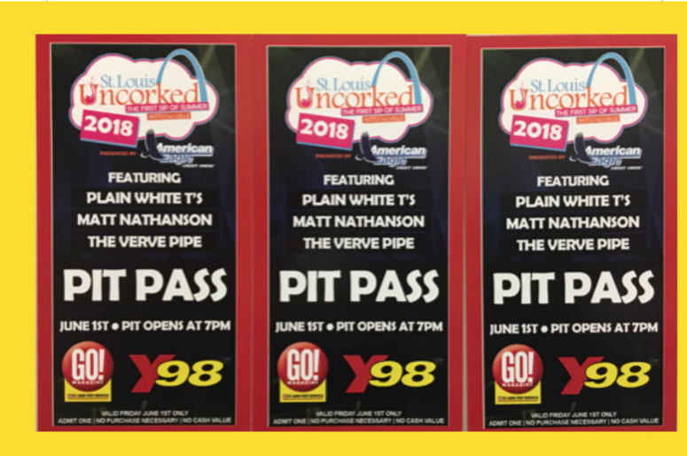 Uncorked Pit Passes Uncorked Pit Passes