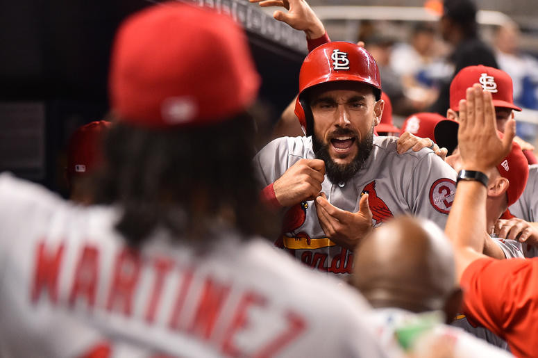 Matt Carpenter of the St. Louis Cardinals. Matt Carpenter of the St. Louis Cardinals.