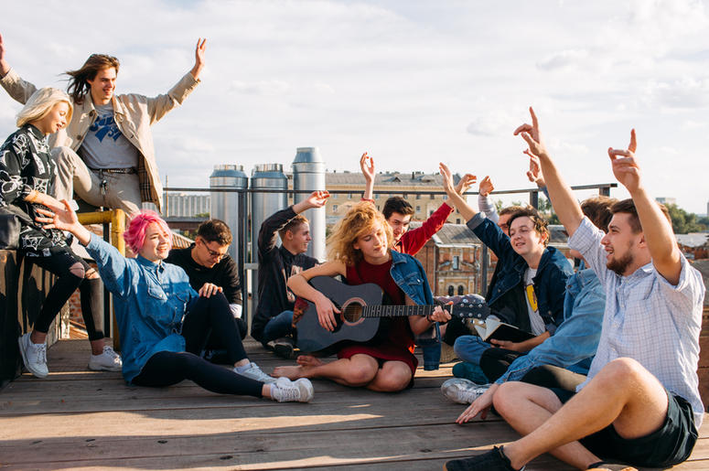 students singing students singing