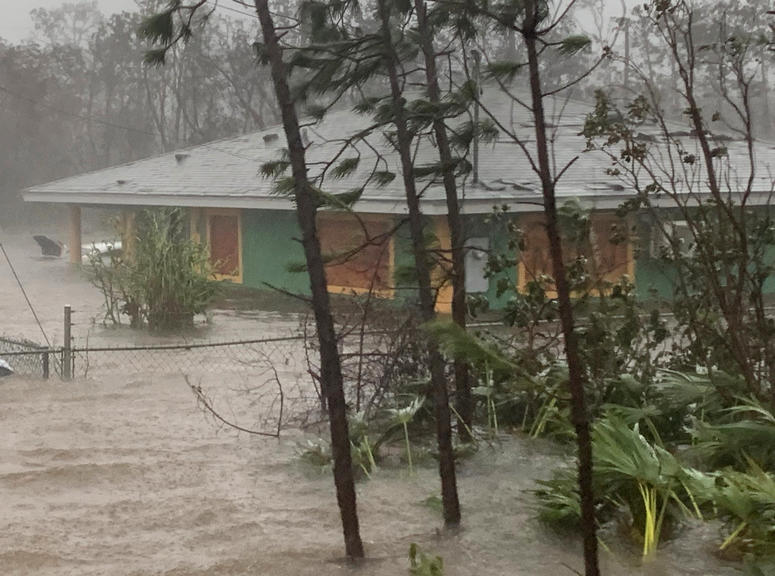 Rain brought on by Hurricane Dorian continues to pour in Freeport, Bahamas, Tuesday, Sept. 3, 2019. Rain brought on by Hurricane Dorian continues to pour in Freeport, Bahamas, Tuesday, Sept. 3, 2019.