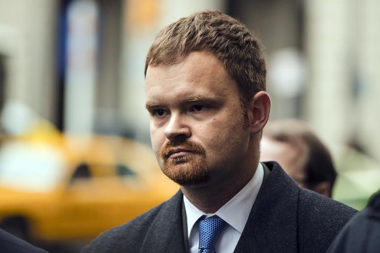 In this Dec. 20, 2017, file photo, Brandon Bostian, the engineer involved in the 2015 Amtrak derailment in Philadelphia that that left eight people dead and about 200 injured, departs from the Criminal Justice Center in Philadelphia. Brandon Bostian