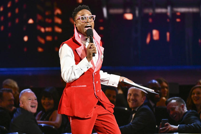 Billy Porter speaks at the 73rd annual Tony Awards at Radio City Music Hall on Sunday, June 9, 2019, in New York. Billy Porter speaks at the 73rd annual Tony Awards at Radio City Music Hall on Sunday, June 9, 2019, in New York.