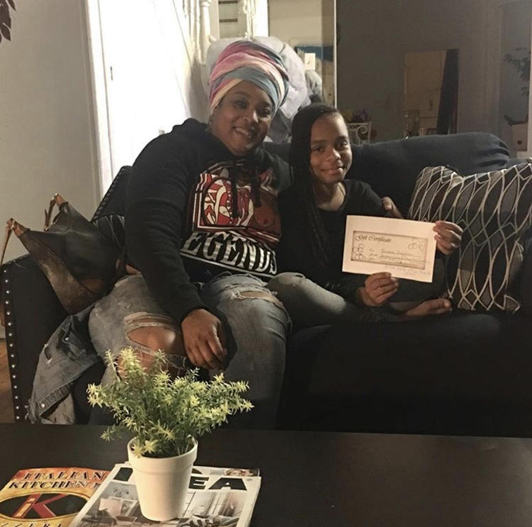 Neveah Robinson, 13, was bullied by another student while waiting for a SEPTA bus. Neveah Robinson