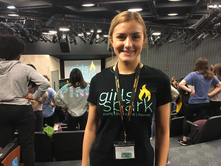 16-year-old Julia Kasper, organizer of Girls Spark Girls Spark