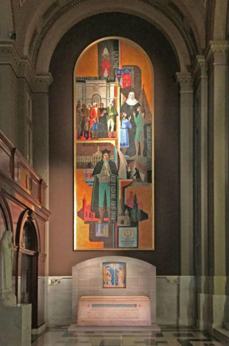 A conceptual view of the shrine for St. Katharine Drexel at the Cathedral Basilica of Saints Peter and Paul. A conceptual view of the shrine for St. Katharine Drexel at the Cathedral Basilica of Saints Peter and Paul.