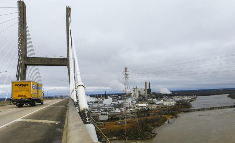 Industrial development occupies the Mobile Riverfront under the Cochrane-Africatown bridge near Mobile, Ala., on Tuesday, Jan. 29, 2019. Industrial development occupies the Mobile Riverfront under the Cochrane-Africatown bridge near Mobile, Ala., on Tuesday, Jan. 29, 2019.