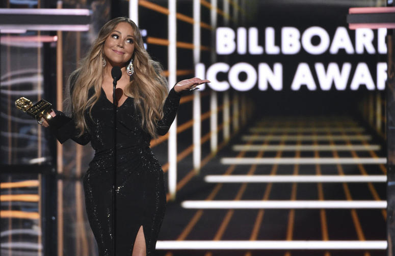Mariah Carey accepts the Icon award at the Billboard Music Awards on Wednesday, May 1, 2019, at the MGM Grand Garden Arena in Las Vegas. Mariah Carey accepts the Icon award at the Billboard Music Awards on Wednesday, May 1, 2019, at the MGM Grand Garden Arena in Las Vegas.