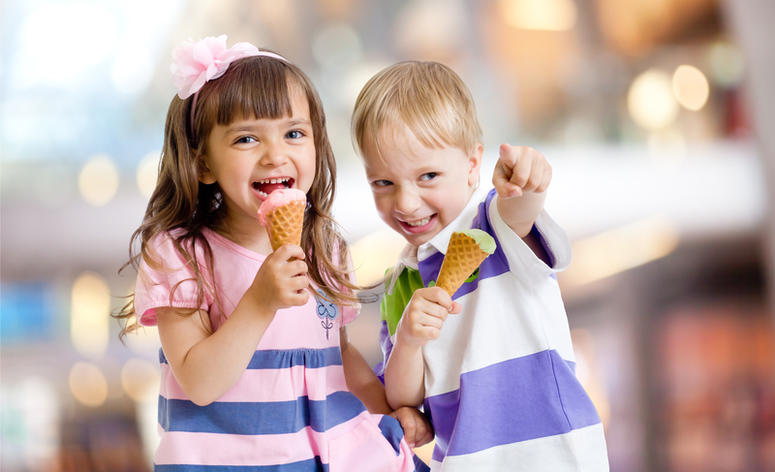children eating ice cream Ice Cream