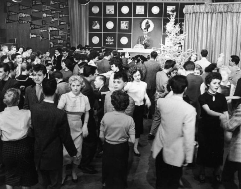 Teenagers dance on an episode of Dick Clark’s television program, ‘American Bandstand,’ 1950s. Teenagers dance on an episode of Dick Clark’s television program, ‘American Bandstand,’ 1950s.