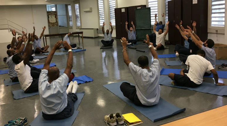 The Transformation Yoga Project offers yoga classes to inmates. The Transformation Yoga Project offers yoga classes to inmates.