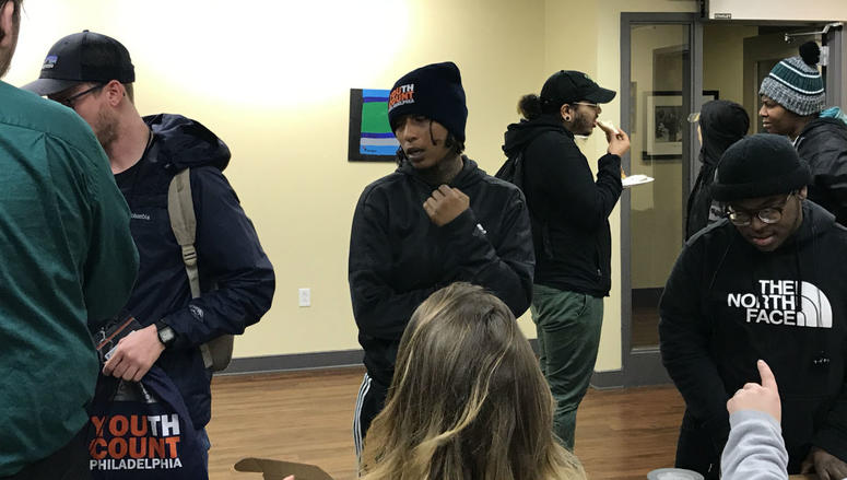 Violet, a volunteer with Youth Count, was once homeless, herself. Violet, a volunteer with Youth Count, was once homeless, herself.