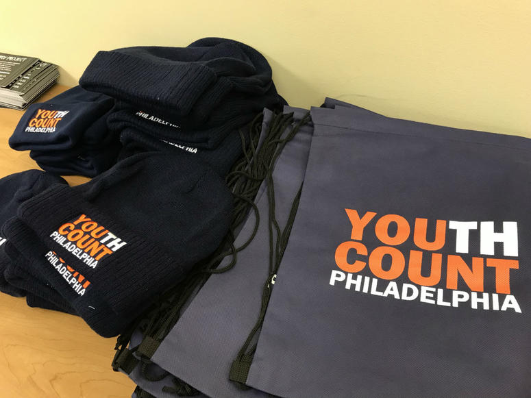 Youth Count volunteers received hats and bags for their efforts. Youth Count volunteers received hats and bags for their efforts.