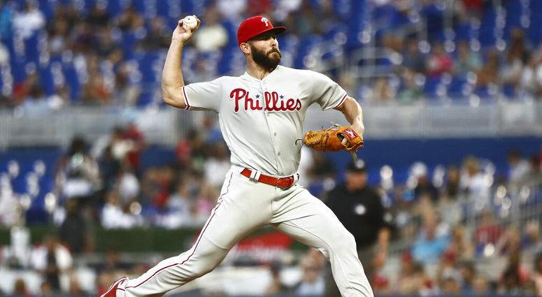 Jake Arrieta earns his 100th win as the Phillies beat the Marlins 9-1. Jake Arrieta