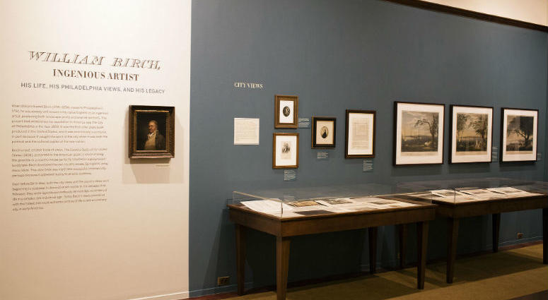 The "William Birch, Ingenious Artist" exhibit is on display at the Library Company of Philadelphia through October William Birch Gallery