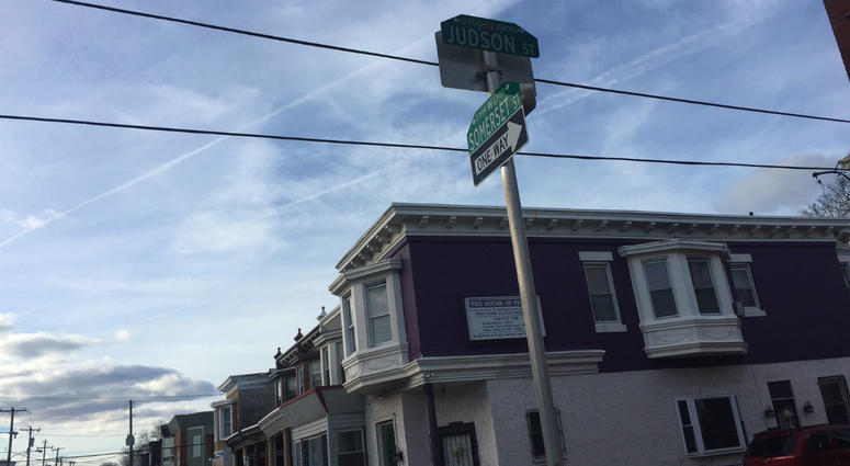 Police believe the child was born in a home on the 2700 block of Judson Street in North Philadelphia. Police believe the child was born in a home on the 2700 block of Judson Street in North Philadelphia.