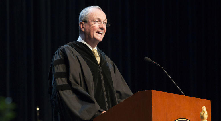 Almost 2,000 Stockton graduates heard from New Jersey Governor Phil Murphy, who delivered the keynote address. Phil Murphy / Stockton University