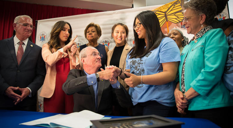 Governor Phil Murphy signs a bill allowing New Jersey DREAMers to be eligible to receive state tuition assistance. Governor Phil Murphy signs a bill allowing New Jersey DREAMers to be eligible to receive state tuition assistance.