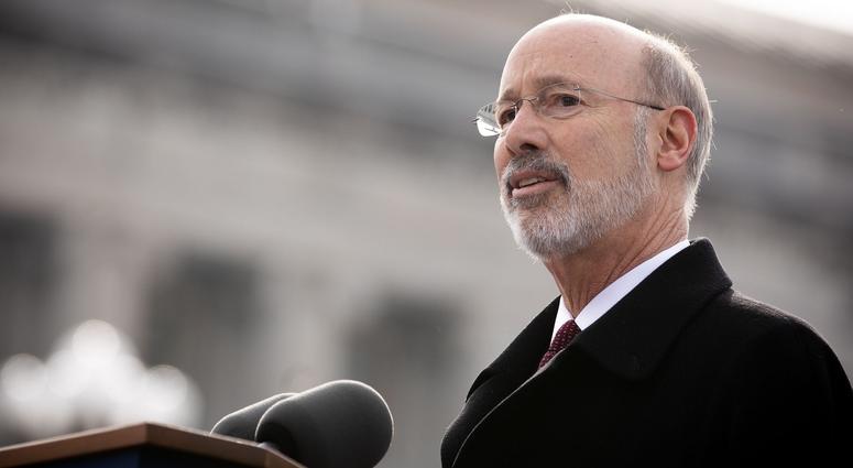 Gov. Tom Wolf speaks at his 2019 inauguration, Jan. 15, 2019, Harrisburg, Pennsylvania. Gov. Tom Wolf speaks at his 2019 inauguration, Jan. 15, 2019, Harrisburg, Pennsylvania.