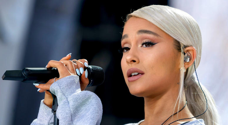 In this March 24, 2018 file photo, Ariana Grande performs "Be Alright" during the "March for Our Lives" rally in support of gun control in Washington. Grande has released her first song since a 2017 terrorist attack during her concert in the United Kingdo In this March 24, 2018 file photo, Ariana Grande performs "Be Alright" during the "March for Our Lives" rally in support of gun control in Washington. Grande has released her first song since a 2017 terrorist attack during her concert in the United Kingdo