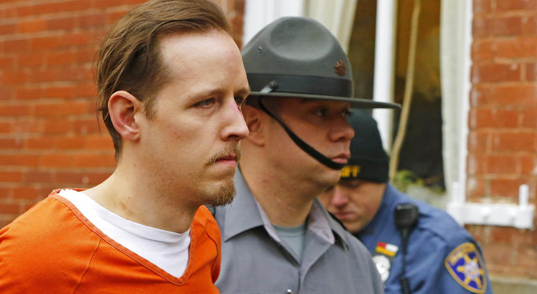 Lawyers for Eric Frein, on death row for fatally shooting Pennsylvania State Police Cpl. Bryon Dickson II and wounding Trooper Alex Douglass in Sept. 2014, were scheduled to argue before the state Supreme Court on Thursday. Lawyers for Eric Frein, on death row for fatally shooting Pennsylvania State Police Cpl. Bryon Dickson II and wounding Trooper Alex Douglass in Sept. 2014, were scheduled to argue before the state Supreme Court on Thursday.