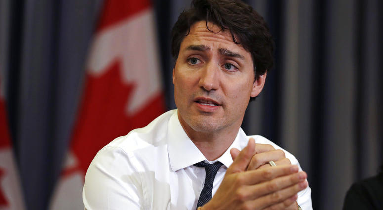 Prime Minister Justin Trudeau gestures during a roundtable discussion with members of the Canadian Technology Accelerator. Prime Minister Justin Trudeau gestures during a roundtable discussion with members of the Canadian Technology Accelerator.