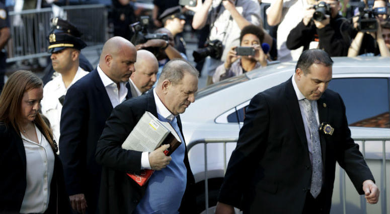 Harvey Weinstein arrives at the first precinct while turning himself to authorities following allegations of sexual misconduct, Friday, May 25, 2018, in New York. Harvey Weinstein arrives at the first precinct while turning himself to authorities following allegations of sexual misconduct, Friday, May 25, 2018, in New York.