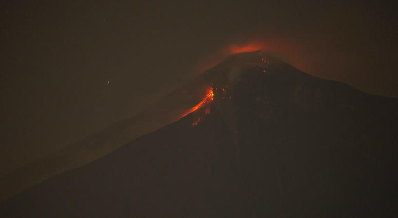 The Volcan de Fuego, or Volcano of Fire, spews hot molten rock from its crater in Alotenango, Guatemala. The Volcan de Fuego, or Volcano of Fire, spews hot molten rock from its crater in Alotenango, Guatemala.