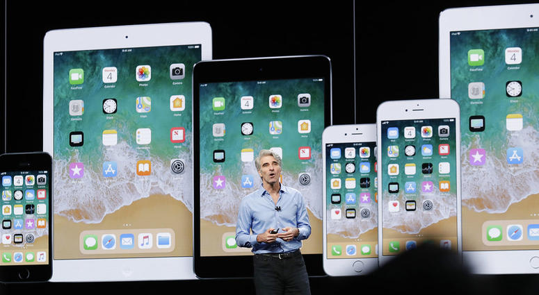 Craig Federighi, Apple's senior vice president of Software Engineering, speaks during an announcement of new products at the Apple Worldwide Developers Conference. Craig Federighi, Apple's senior vice president of Software Engineering, speaks during an announcement of new products at the Apple Worldwide Developers Conference.