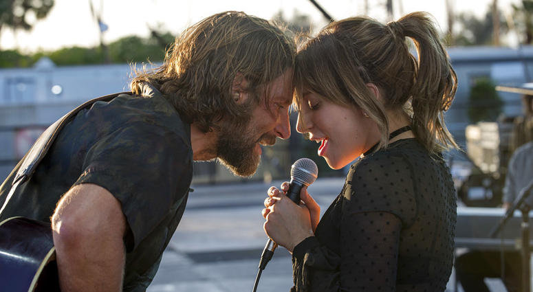 Bradley Cooper, left, and Lady Gaga in a scene from the latest reboot of the film, "A Star is Born." Bradley Cooper, left, and Lady Gaga in a scene from the latest reboot of the film, "A Star is Born."