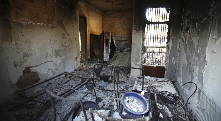 The burned kitchen of a house is seen in Mati, east of Athens, Wednesday, July 25, 2018. The burned kitchen of a house is seen in Mati, east of Athens, Wednesday, July 25, 2018.