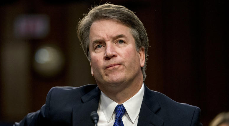 President Donald Trump's Supreme Court nominee, Brett Kavanaugh, a federal appeals court judge, appears before the Senate Judiciary Committee on Capitol Hill in Washington, Tuesday, Sept. 4, 2018. President Donald Trump's Supreme Court nominee, Brett Kavanaugh, a federal appeals court judge, appears before the Senate Judiciary Committee on Capitol Hill in Washington, Tuesday, Sept. 4, 2018.