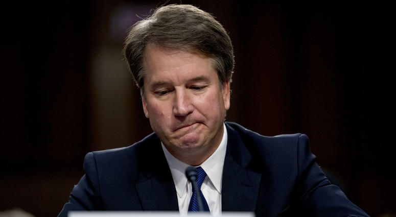 President Donald Trump's Supreme Court nominee, Brett Kavanaugh becomes emotional as he gives his opening statement before the Senate Judiciary Committee on Capitol Hill, Sept. 4, 2018, to begin his confirmation to replace retired Justice Anthony Kennedy. President Donald Trump's Supreme Court nominee, Brett Kavanaugh becomes emotional as he gives his opening statement before the Senate Judiciary Committee on Capitol Hill, Sept. 4, 2018, to begin his confirmation to replace retired Justice Anthony Kennedy.