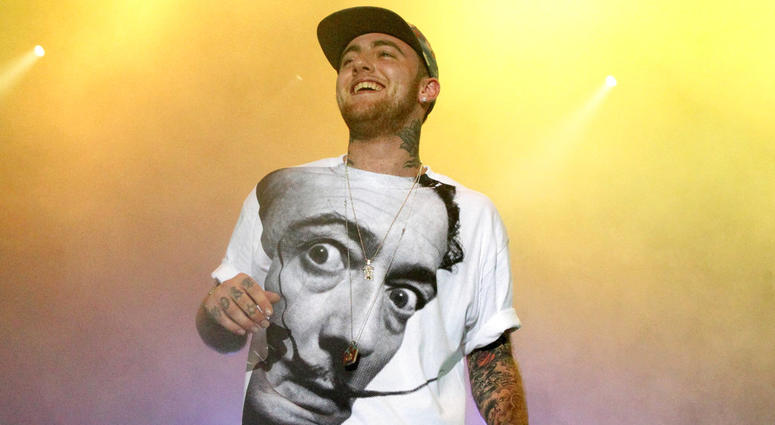 In this July 13, 2013, file photo, Rapper Mac Miller performs on his Space Migration Tour at Festival Pier in Philadelphia. Mac Miller