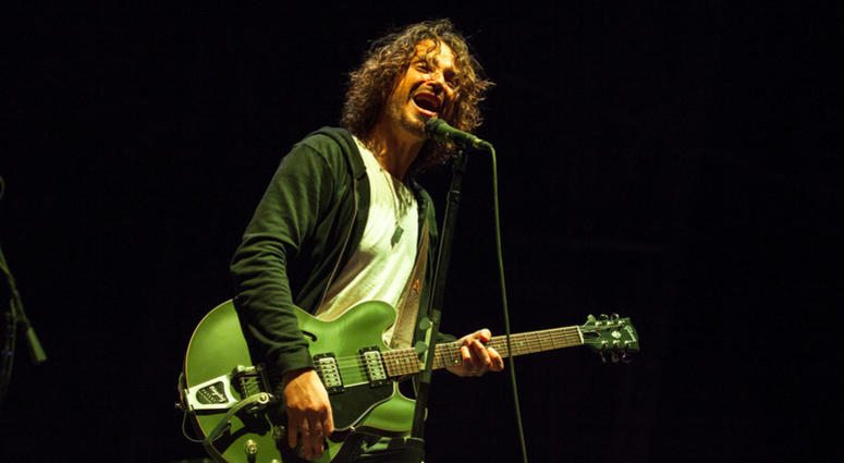 Chris Cornell of Soundgarden performs at Rock on the Range in Columbus, Ohio. New Chris Cornell music is being released more than a year after his death. Chris Cornell
