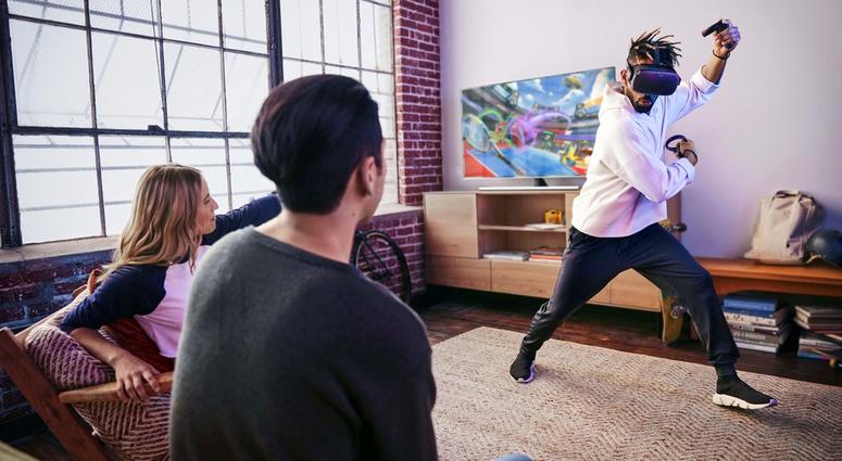 This undated product image provided by Oculus shows the virtual reality headset Quest, which Facebook CEO Mark Zuckerberg unveiled at an Oculus conference on Wednesday, Sept. 26, 2018. This undated product image provided by Oculus shows the virtual reality headset Quest, which Facebook CEO Mark Zuckerberg unveiled at an Oculus conference on Wednesday, Sept. 26, 2018.