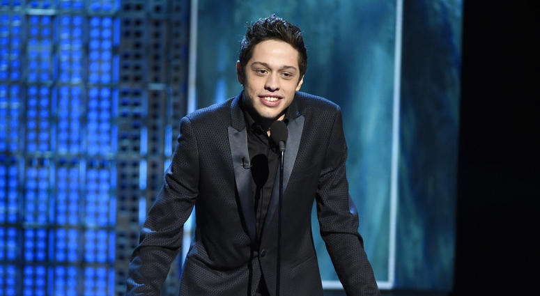 Pete Davidson speaks at a Comedy Central Roast at Sony Pictures Studios in Culver City, Calif., March 14, 2015. Pete Davidson speaks at a Comedy Central Roast.