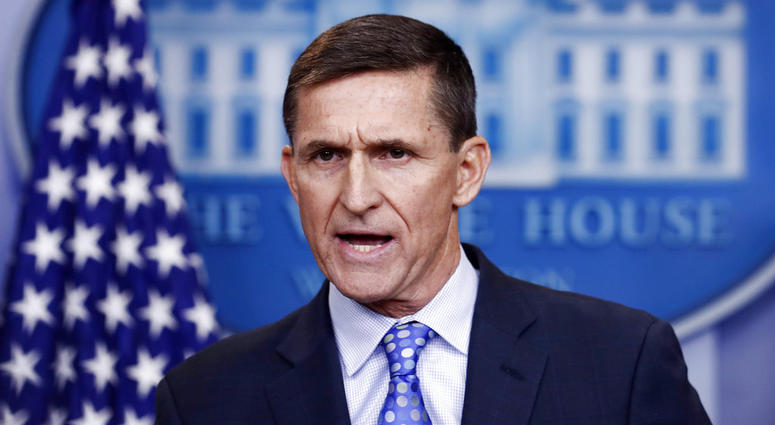 FILE - In this Feb. 1, 2017 file photo, National Security Adviser Michael Flynn speaks during the daily news briefing at the White House in Washington. FILE - In this Feb. 1, 2017 file photo, National Security Adviser Michael Flynn speaks during the daily news briefing at the White House in Washington.