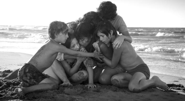 Yalitza Aparicio, center, in a scene from the film "Roma," by filmmaker Alfonso Cuaron. On The film was nominated for a Golden Globe award for best foreign language film. Yalitza Aparicio, center, in a scene from the film "Roma," by filmmaker Alfonso Cuaron. On The film was nominated for a Golden Globe award for best foreign language film.