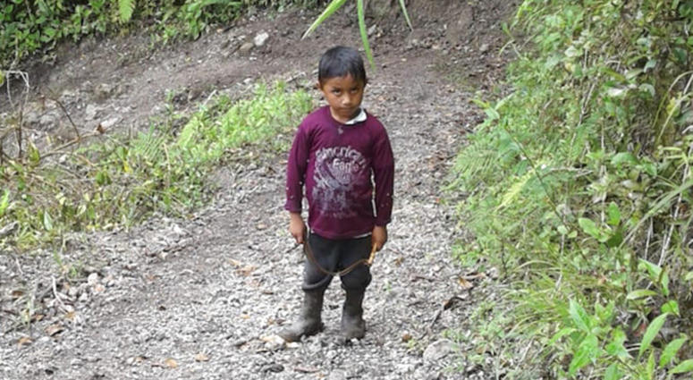 This undated photo provided by Catarina Gomez on Thursday, Dec. 27, 2018, shows her half-brother Felipe Gomez Alonzo, 7, near Laguna Brava in Yalambojoch, Guatemala. This undated photo provided by Catarina Gomez on Thursday, Dec. 27, 2018, shows her half-brother Felipe Gomez Alonzo, 7, near Laguna Brava in Yalambojoch, Guatemala.