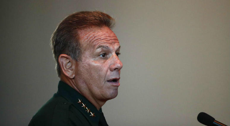 FILE - In this Thursday, Nov. 15, 2018, file photo, Broward County Sheriff Scott Israel speaks before the state commission in Sunrise, Fla. FILE - In this Thursday, Nov. 15, 2018, file photo, Broward County Sheriff Scott Israel speaks before the state commission in Sunrise, Fla.