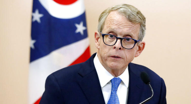 FILE- In this Nov. 13, 2018, file photo Ohio Attorney General Mike DeWine speaks during a news conference in Waverly, Ohio. FILE- In this Nov. 13, 2018, file photo Ohio Attorney General Mike DeWine speaks during a news conference in Waverly, Ohio.