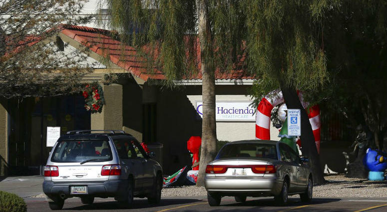 This Friday, Jan. 4, 2019, photo shows Hacienda HealthCare in Phoenix. This Friday, Jan. 4, 2019, photo shows Hacienda HealthCare in Phoenix.