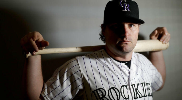 Colorado Rockies second baseman Daniel Murphy poses for a picture at their spring baseball training facility in Scottsdale, Ariz., Wednesday, Feb. 20, 2019. Colorado Rockies second baseman Daniel Murphy poses for a picture at their spring baseball training facility in Scottsdale, Ariz., Wednesday, Feb. 20, 2019.